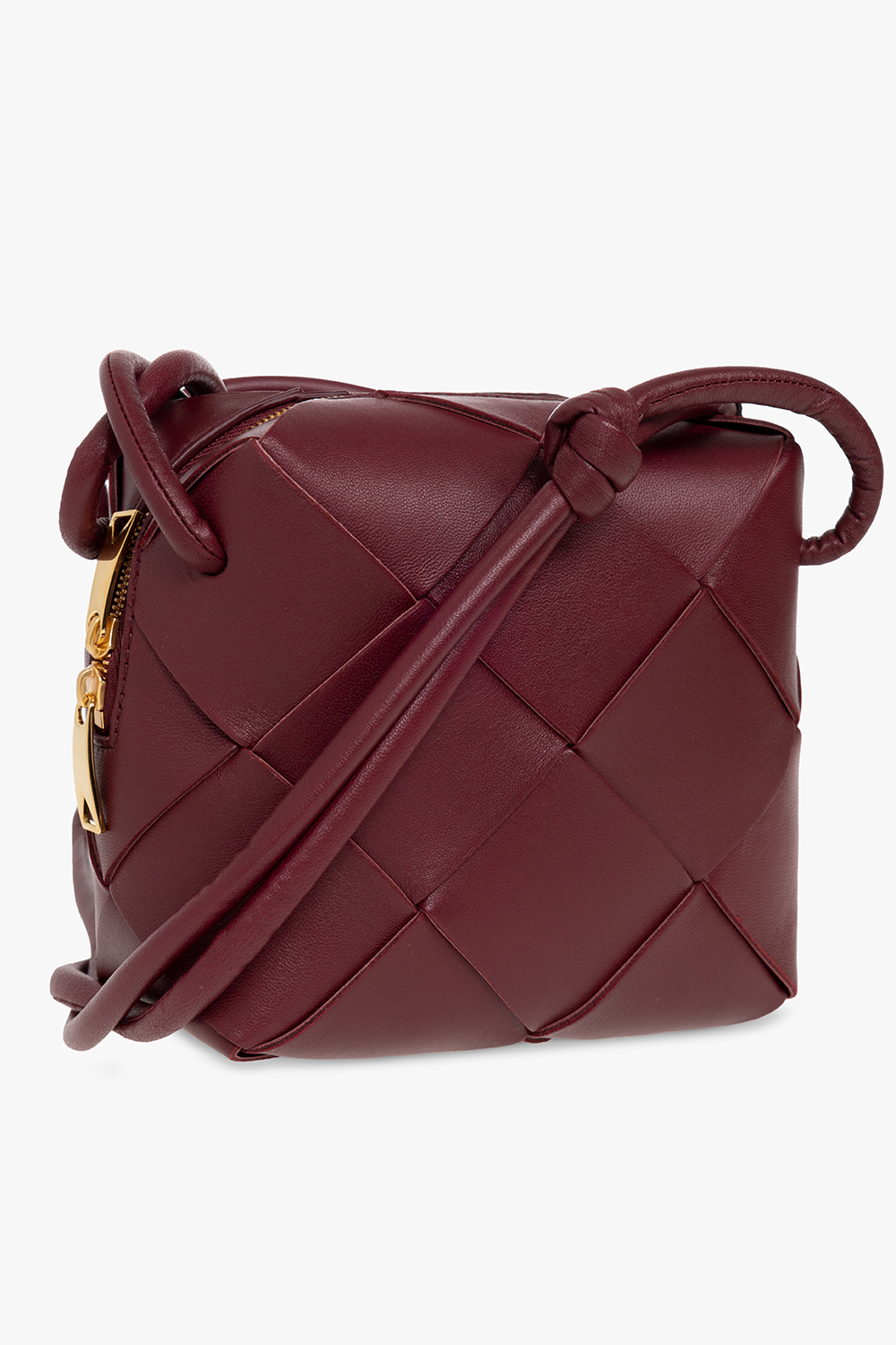 SchaferandweinerShops Ghana - Burgundy 'Cassette Mini' shoulder bag TORBA bottega  Veneta - TORBA bottega Veneta shift dress